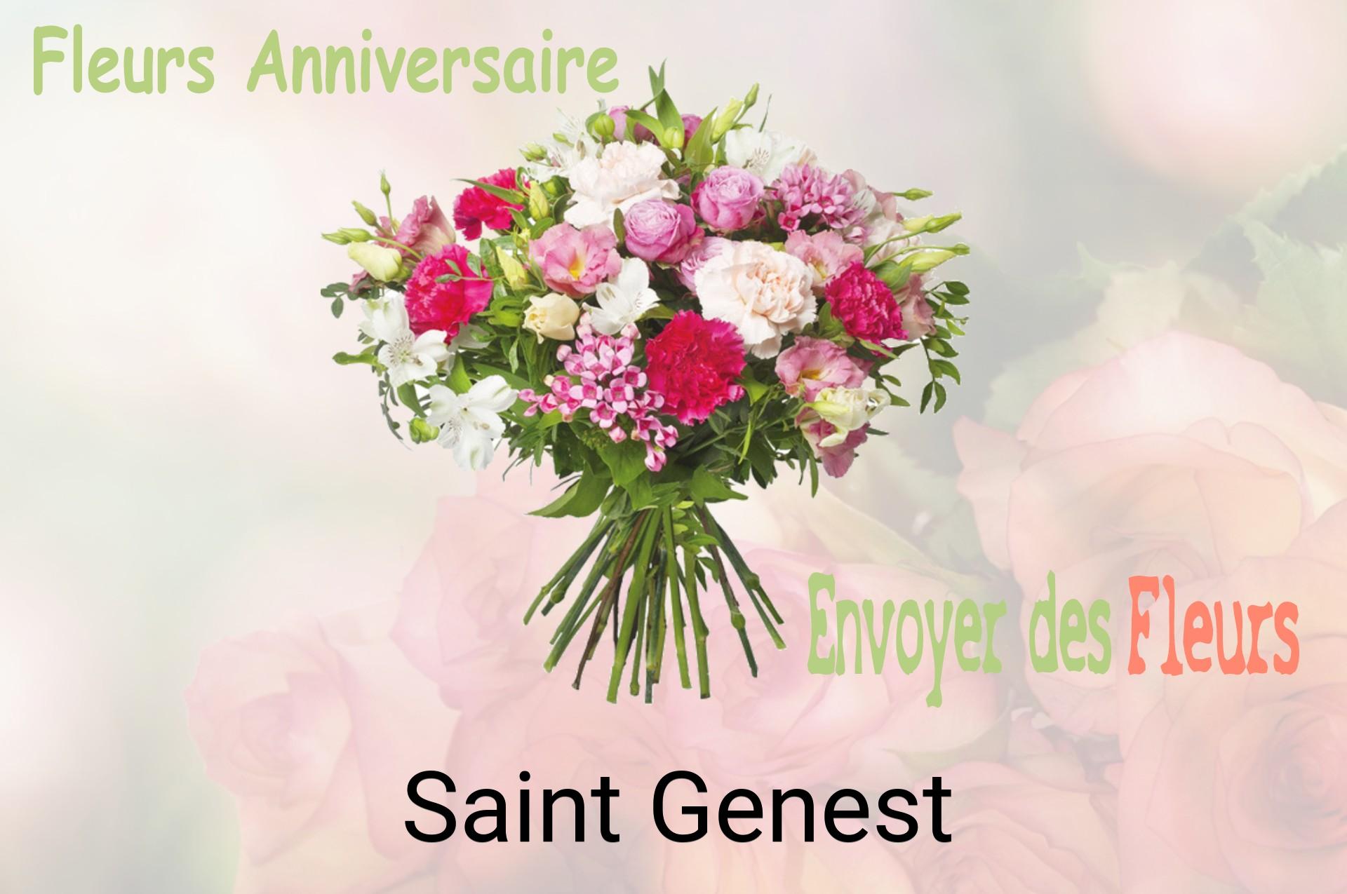 Bouquet de fleurs d’anniversaire livré à Saint-Genest
